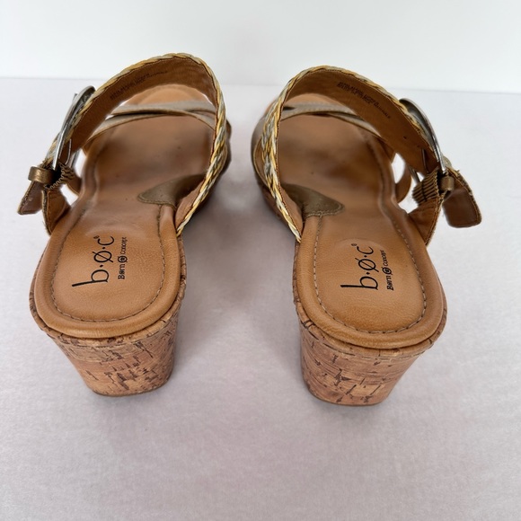 b.o.c Born Concept Jonna Gold Sunbronze Wedge Slide Sandle Size 9M - Picture 7 of 14